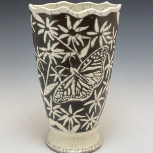 Flattened Butterfly Vase