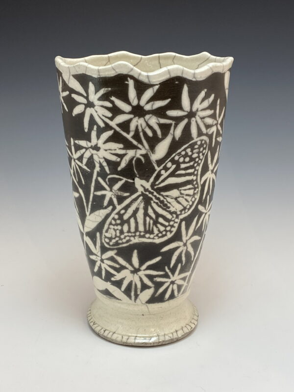 Flattened Butterfly Vase